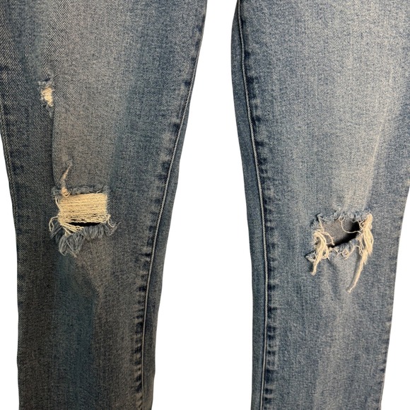 Pistola Womens Denim Jeans High Rise Straight Leg Ripped Frayed Size 25 Distress - Picture 2 of 9